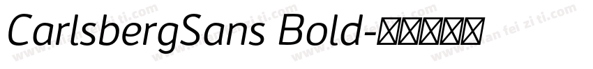 CarlsbergSans Bold字体转换